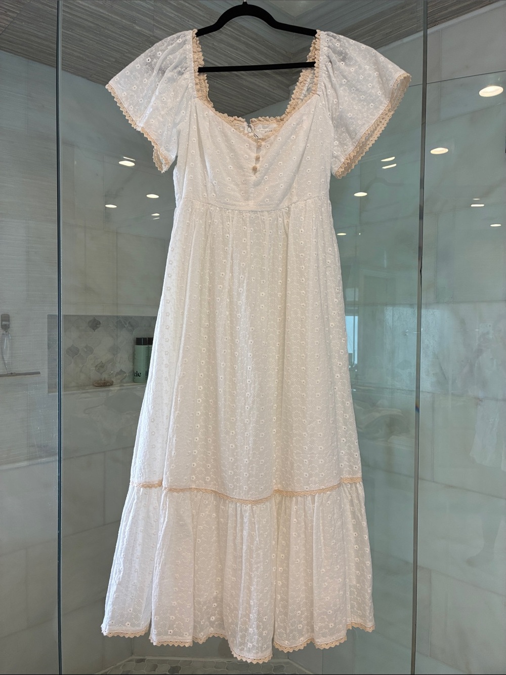 POMANDER PLACE Dainty Eyelet Holley Dress